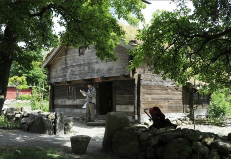 Besökare vid Blekingegården. Foto: Viveca Ohlsson/Kulturen