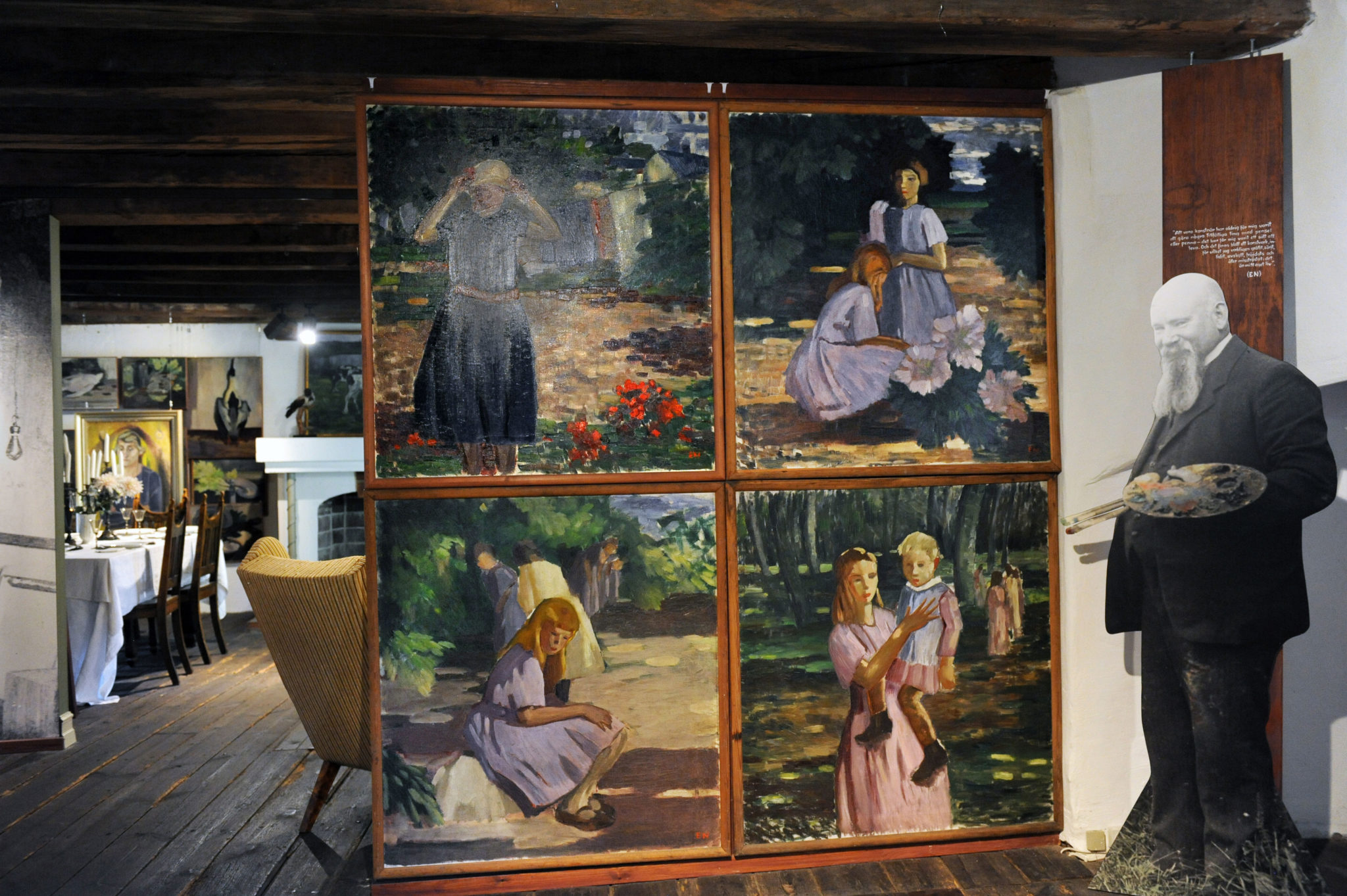 Interiör från Norlindmuseet.