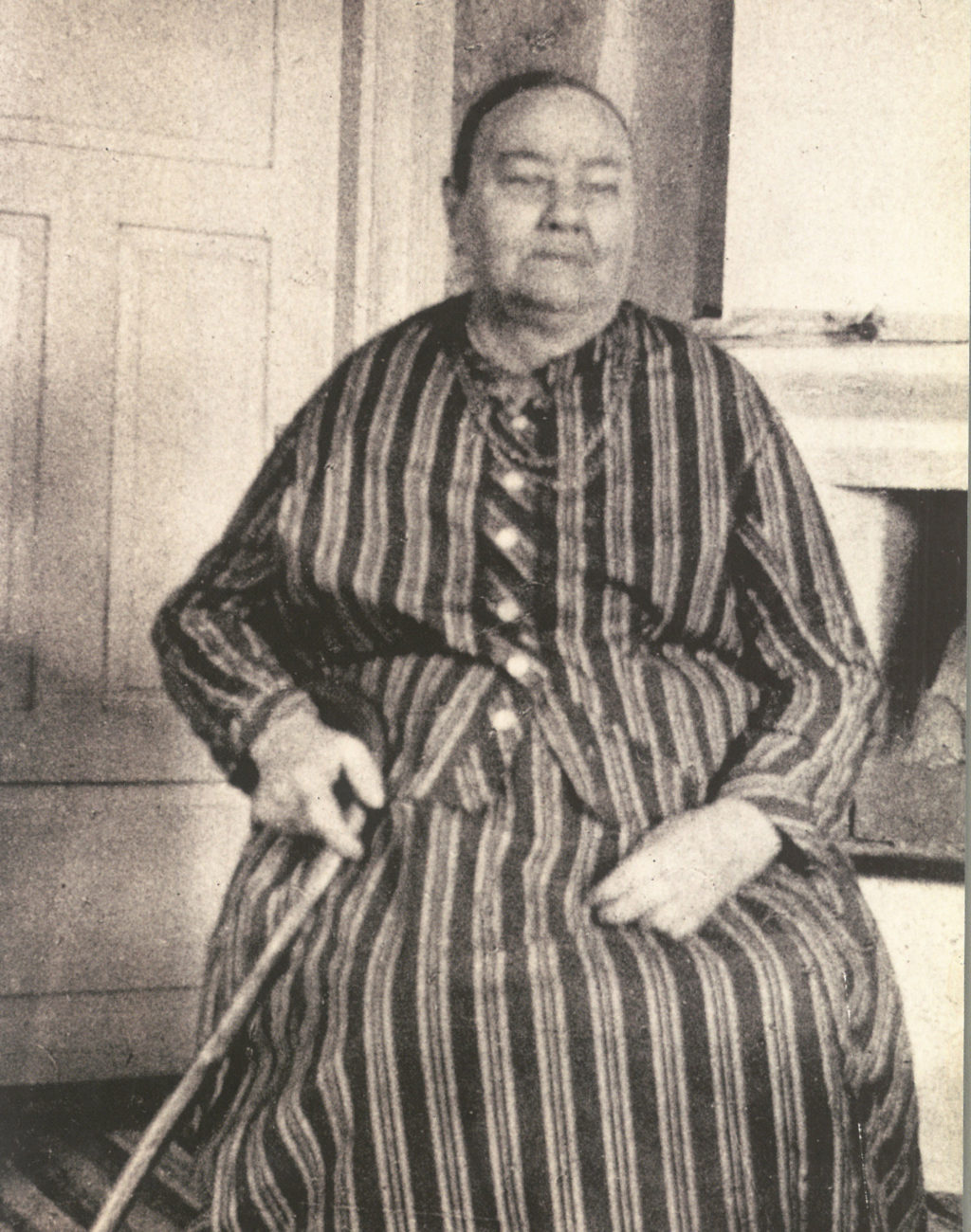 Ett av få foton som finns på Kristina Niklasson. bilder är tagen efter att Kristina flyttat till sin son Klas hem 1923. 