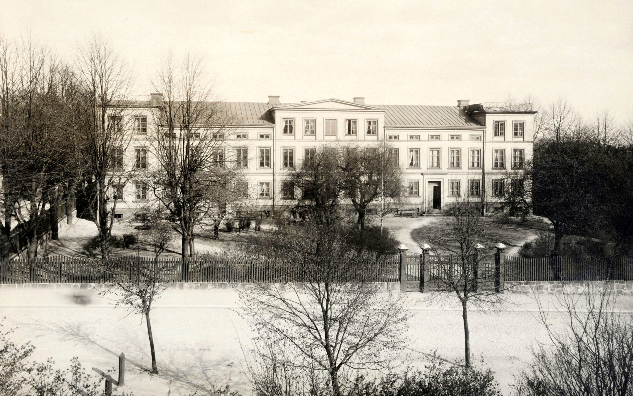 Vita huset 1901. Foto: Per Bagge, från UB:s bildsamlingar, Lunds universitet.