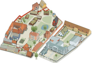Map over Kulturen in Lund