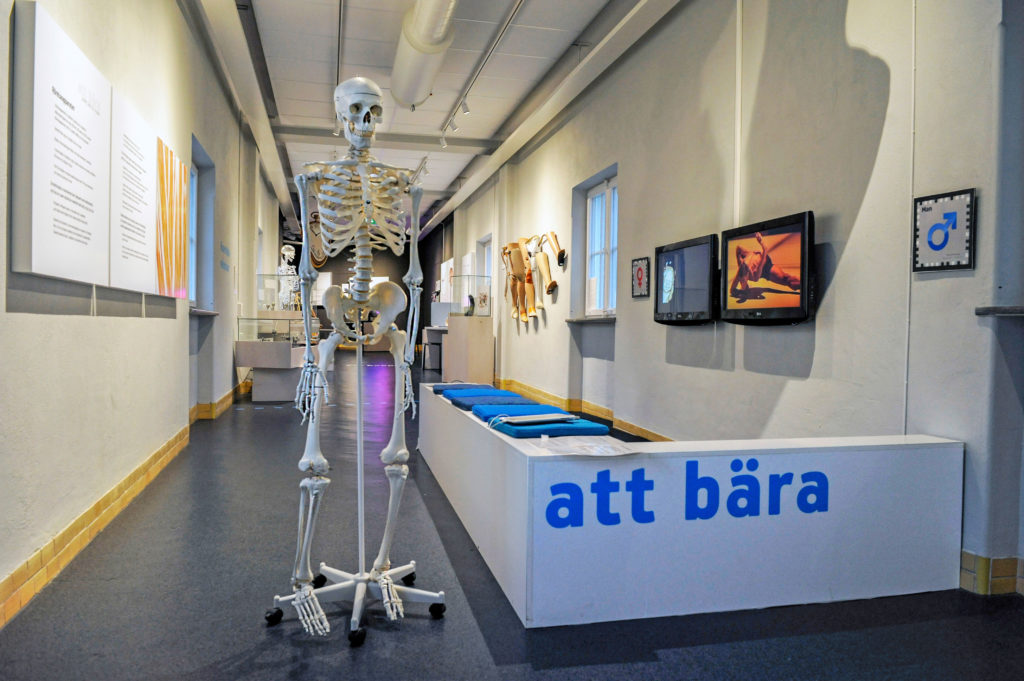 Avsnittet "att bära" i museet
