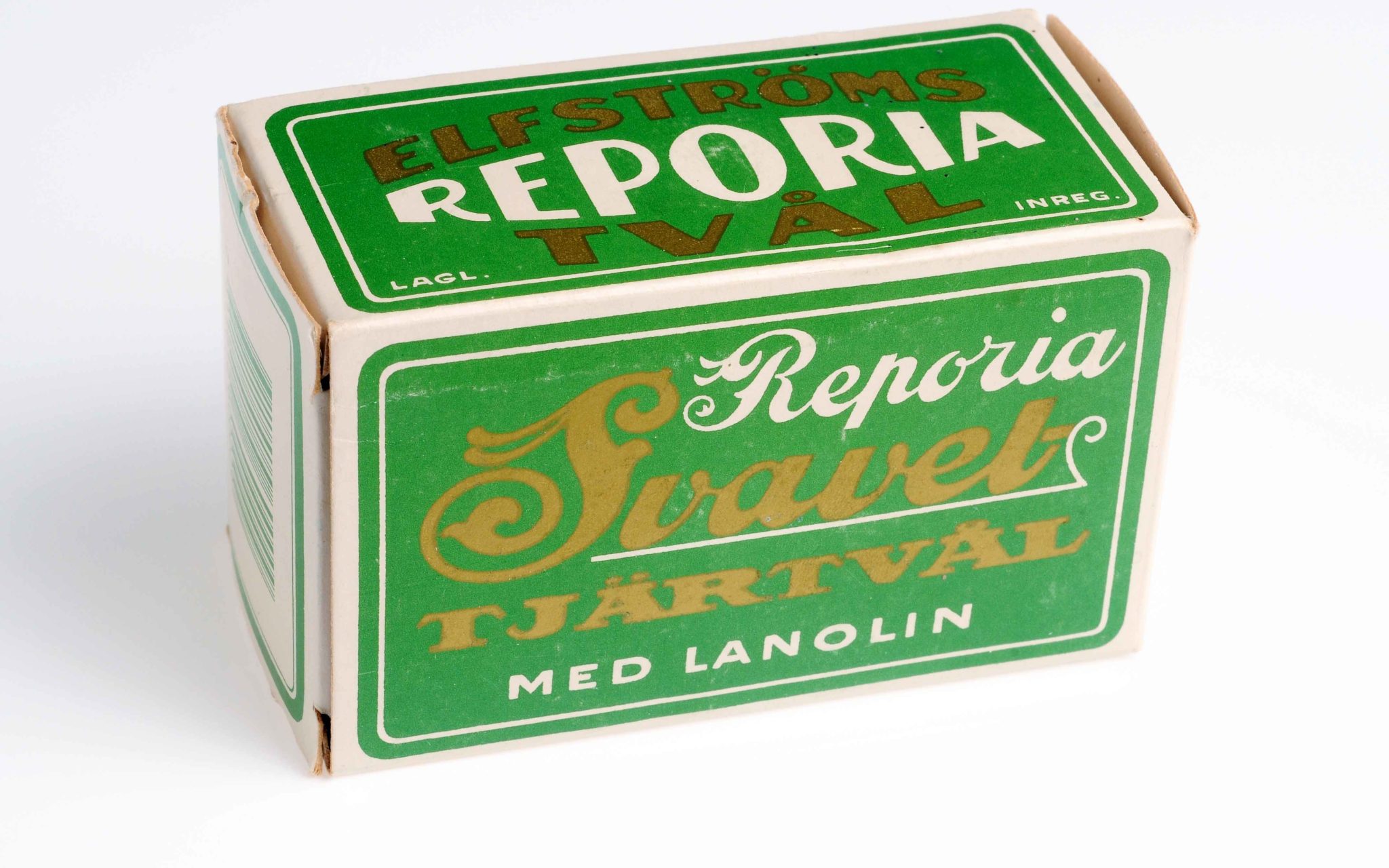 Förpackning: Elfströms Reporia tvål