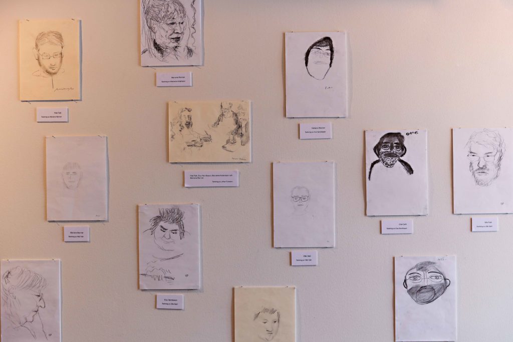 Teckningar/porträtt från utställningen