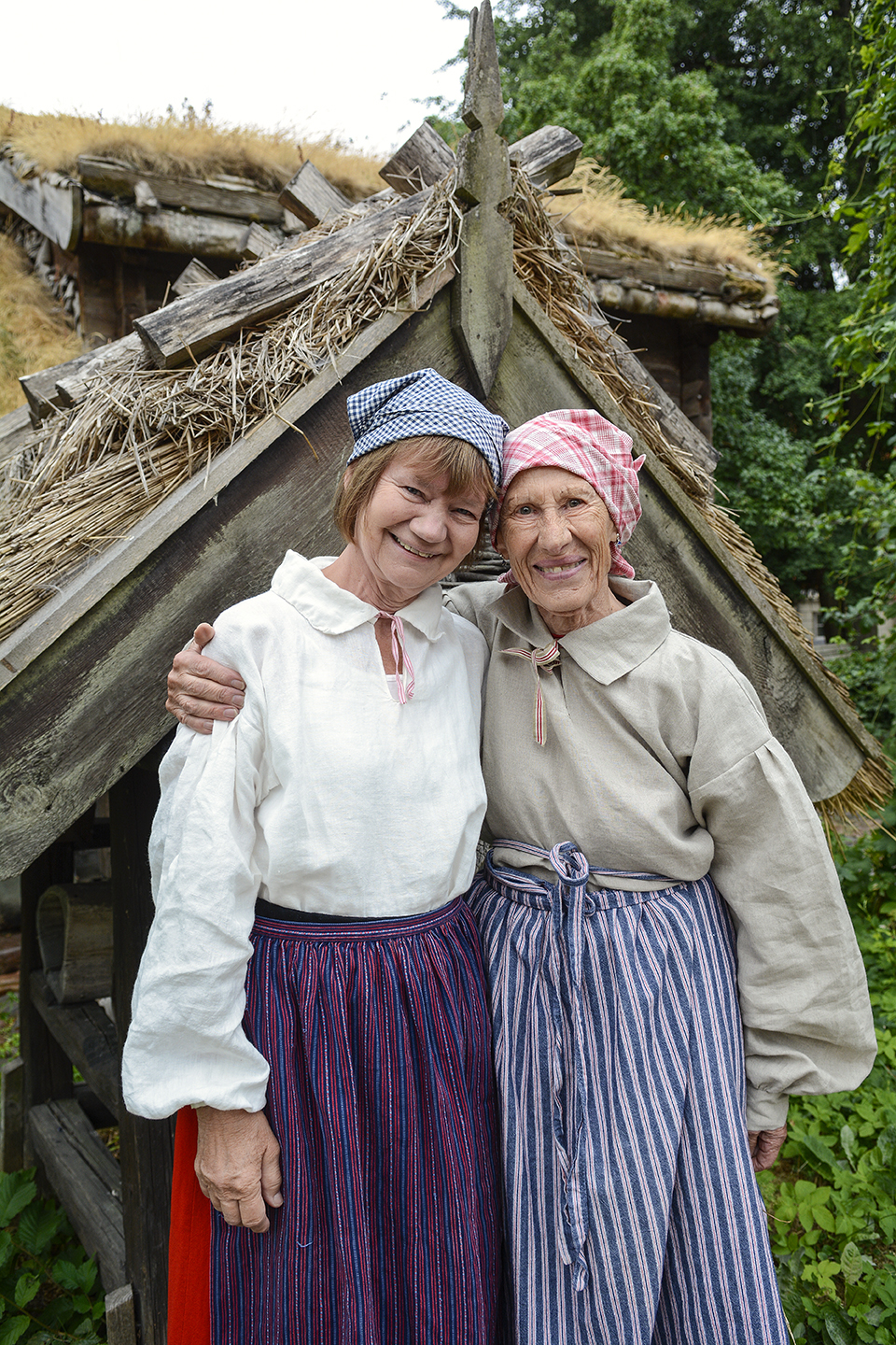 Glada volontärer som kommer att levandegöra Blekingegården – livet på en välmående bondgård i Blekinge omkring år 1815.