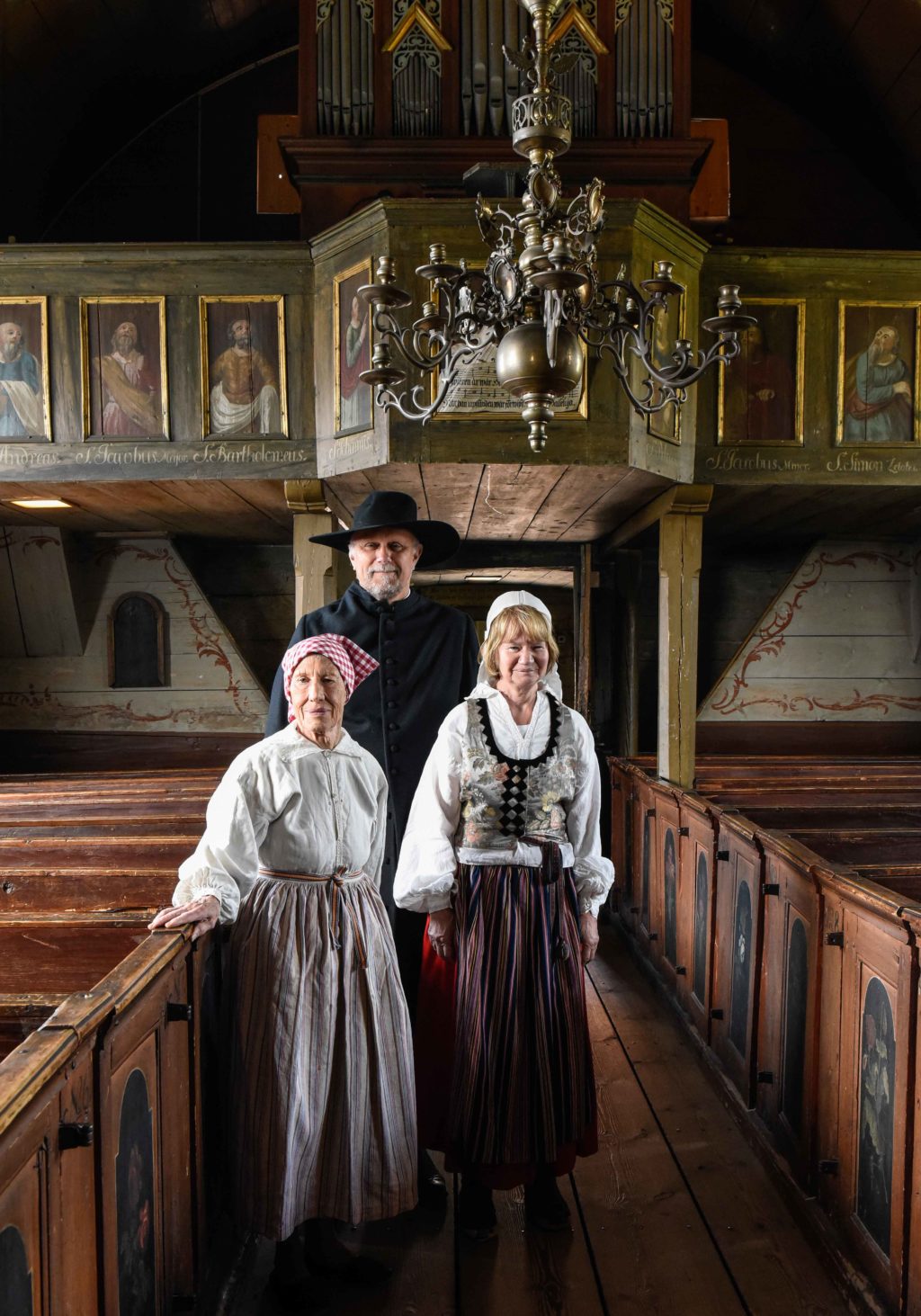 Volontärer i Bosebo kyrka. 