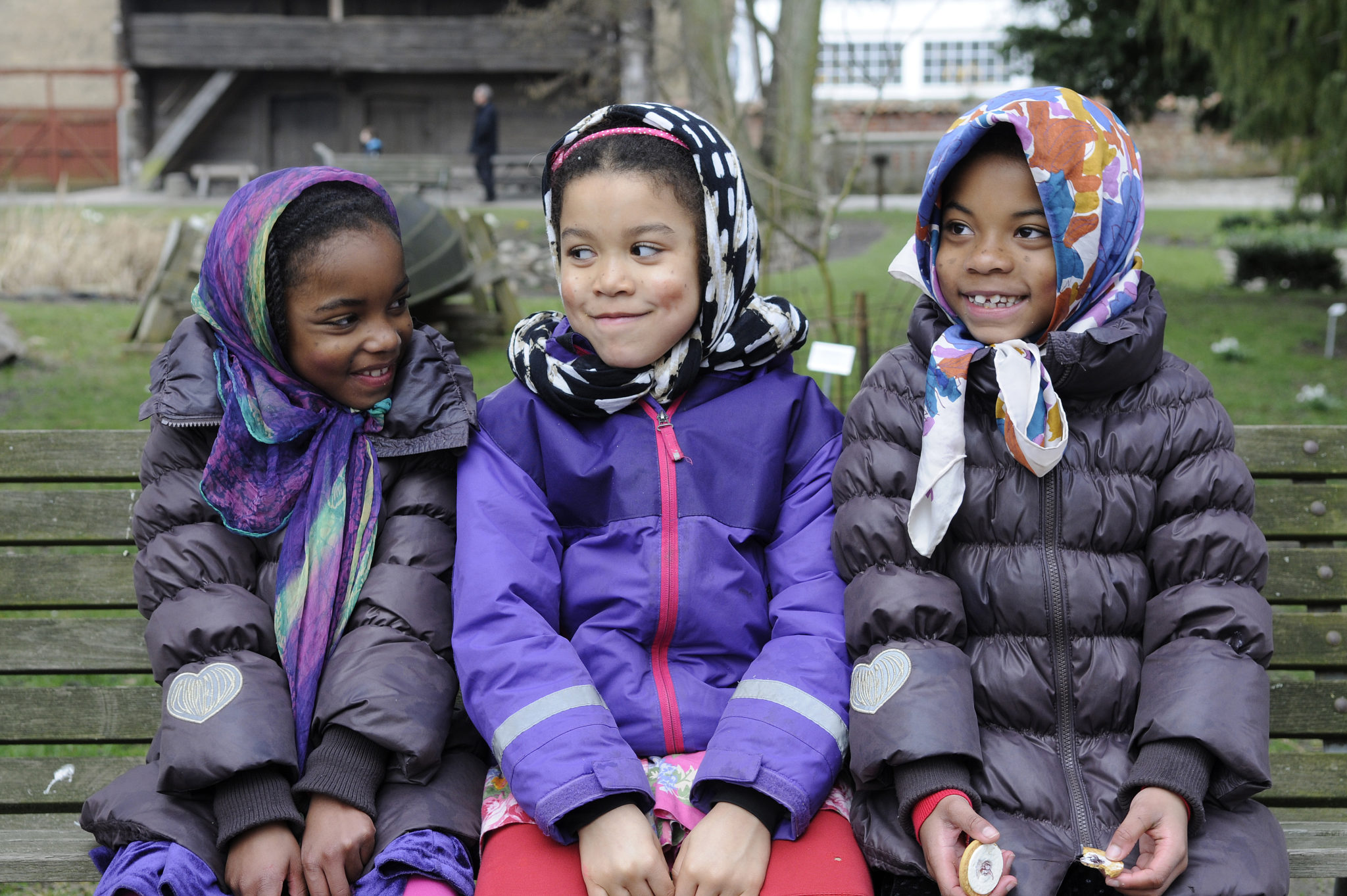 Barn utklädda till påskkärringar på Kulturen i Lund. Foto: Viveca Ohlsson/Kulturen