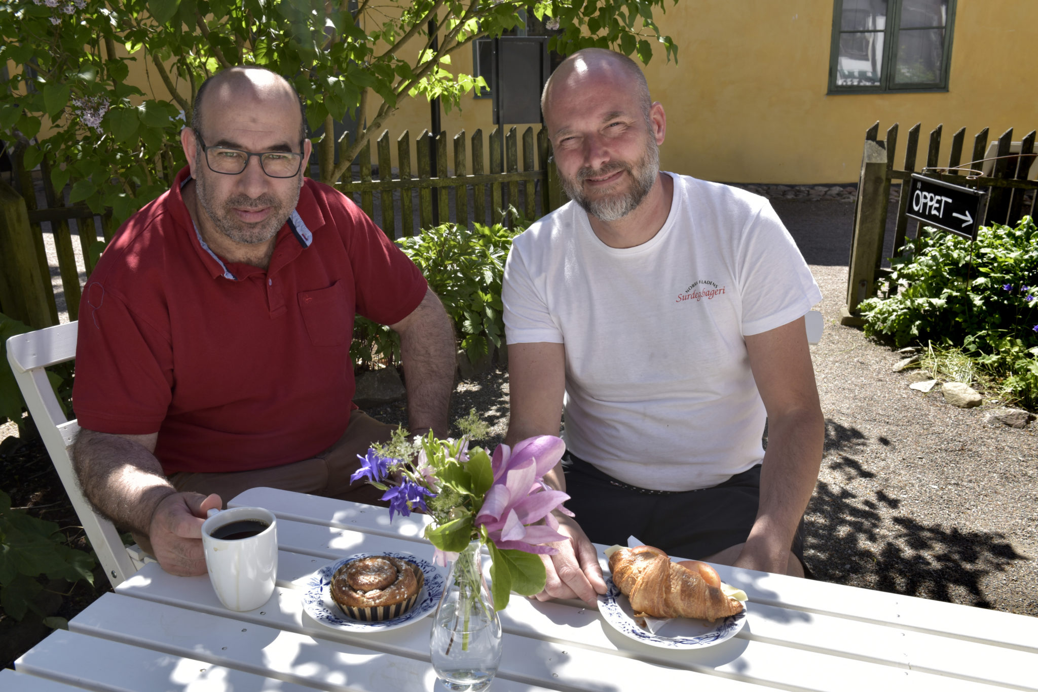 Mitche Boubou och Martin Bengtsson från Norra Fäladens Surdegsbageri, som nu driver Kulturens café. Foto: Nelly Hercberg, Kulturen