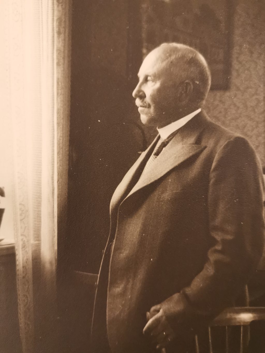 Byggnadsingenjören Alfred Persson (1879-1963) fick smeknamnet "millimetern". Foto ur Kulturens samlingar.