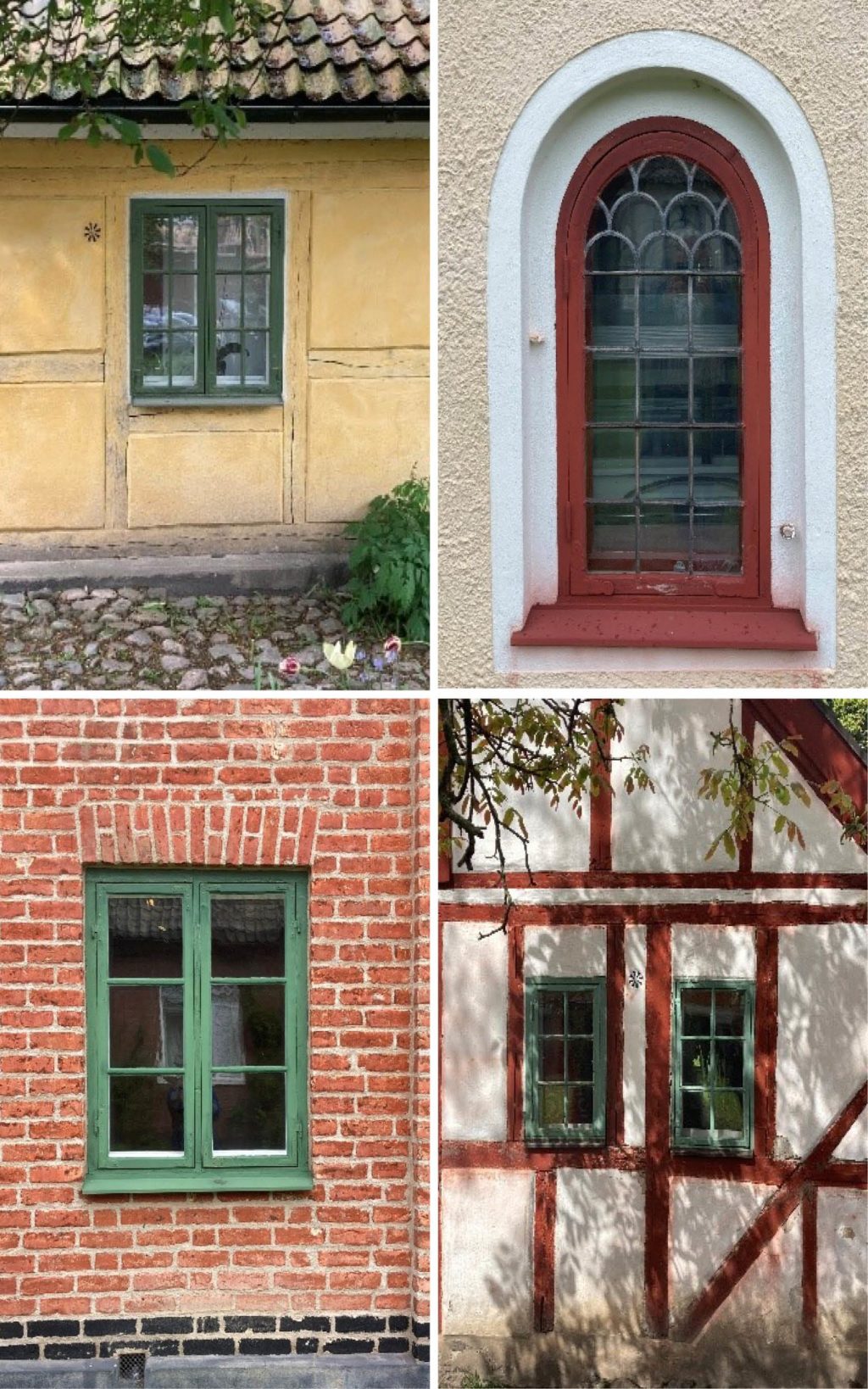 Fyra olika fönster på Kulturen