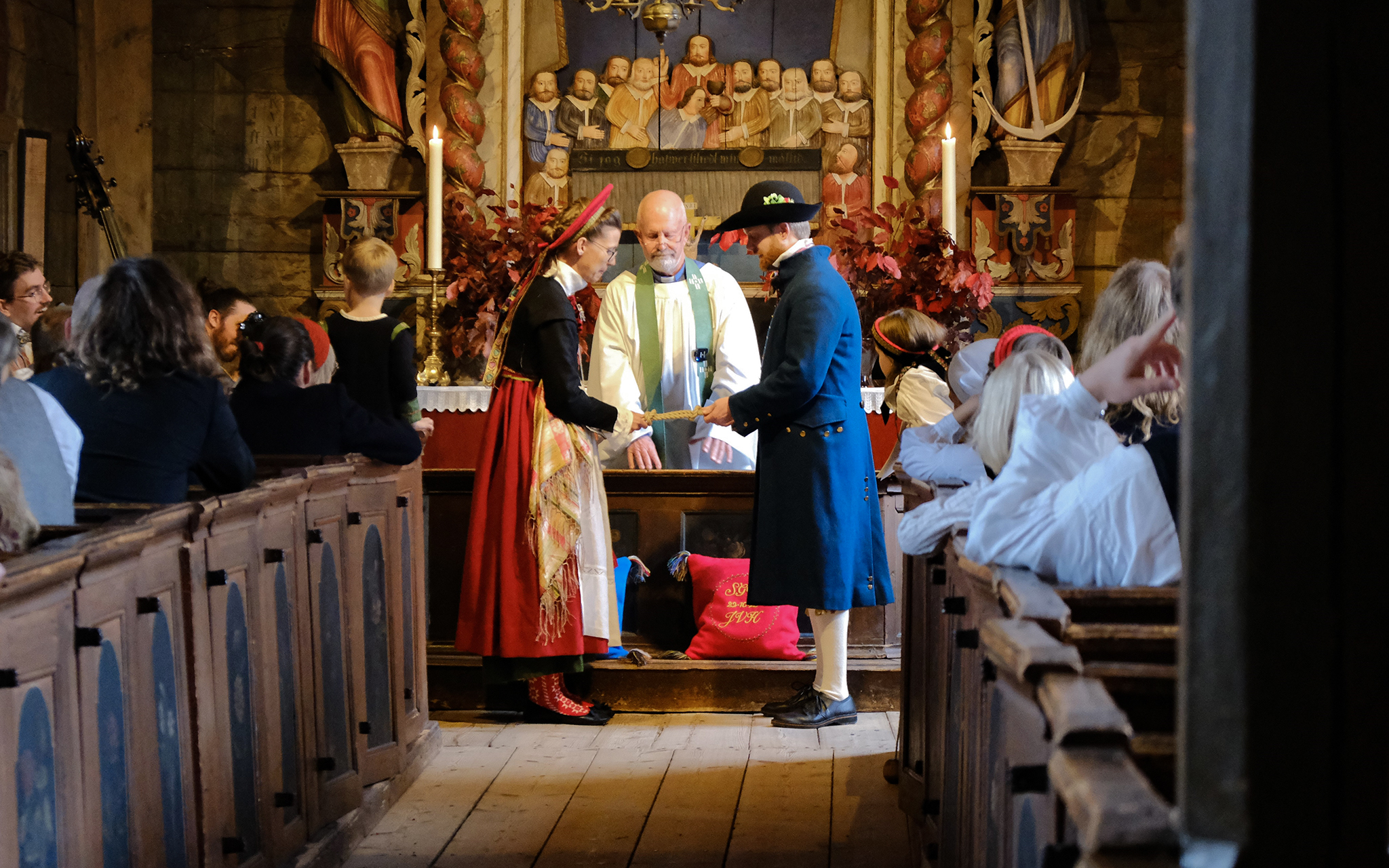 Bröllop i Bosebo kyrka. Foto: Jessica Ljung, Kulturen